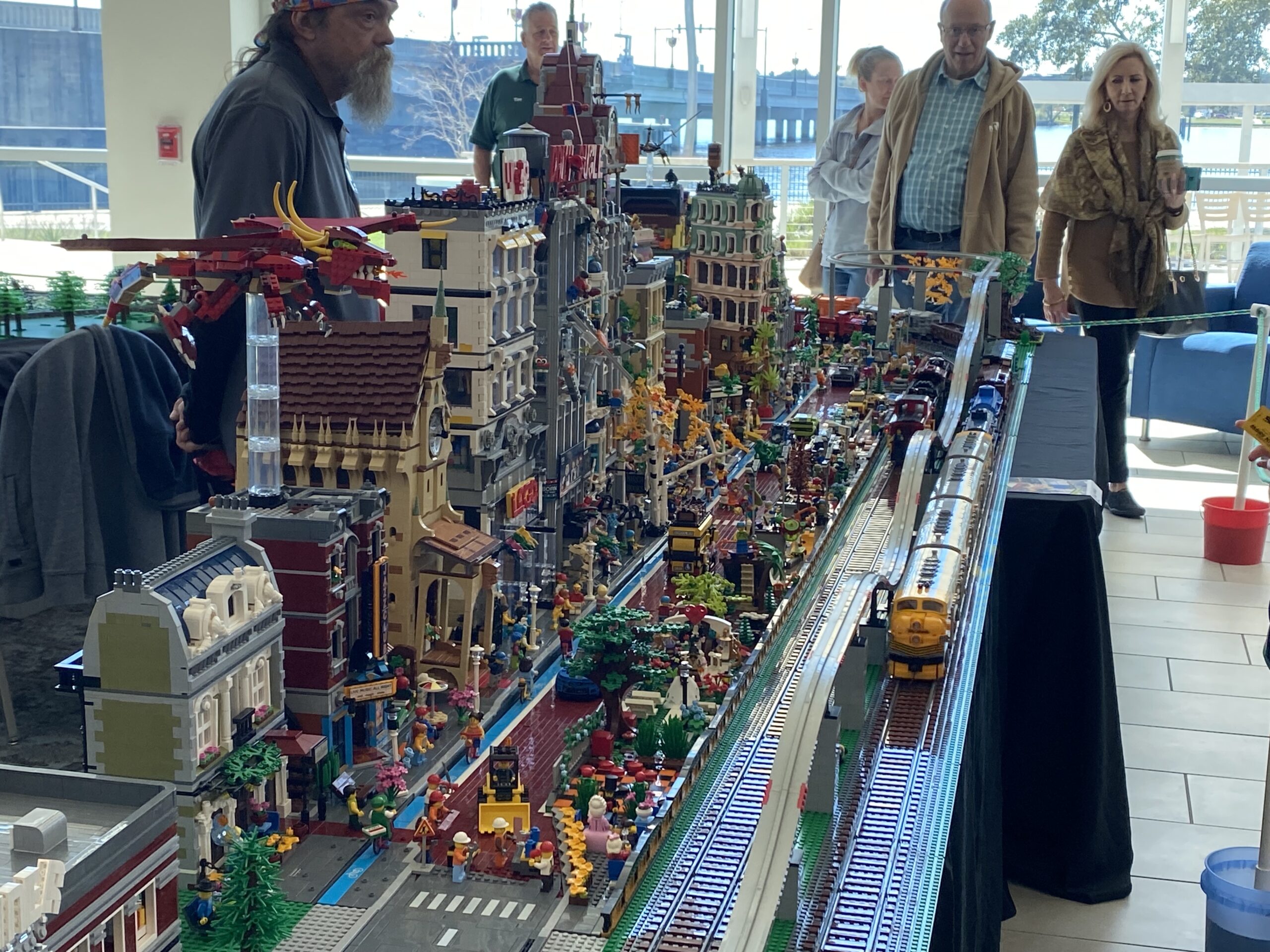 North Carolina Lego Train Club shows layout at New Bern Model Railroading Show
